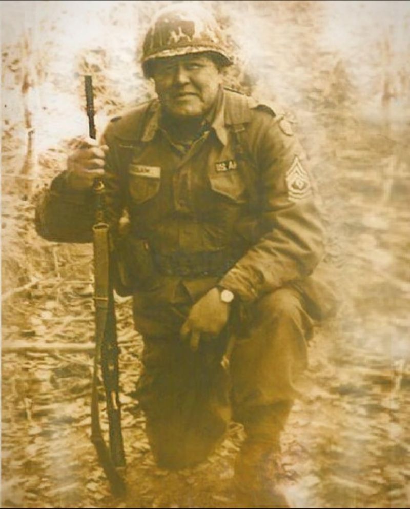Most decorated Native American soldier in US history, FOUR Silver Stars, Three Wars
