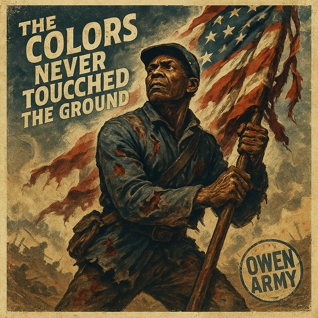 Alfred B. Hilton Carrying the Colors at Fort Wagner