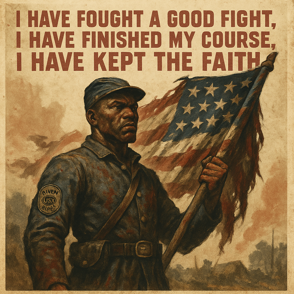 Alfred Hilton held the Fort Wagner flag and earned the Medal of Honor