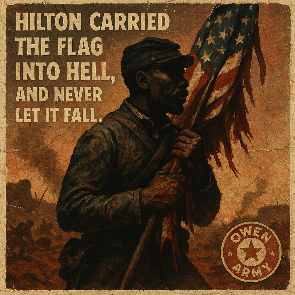 Alfred B. Hilton, Medal of Honor Color Bearer at Fort Wagner
