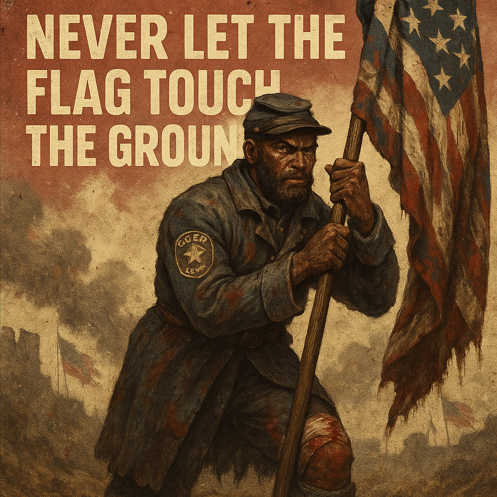 Alfred B. Hilton carried the colors at Fort Wagner