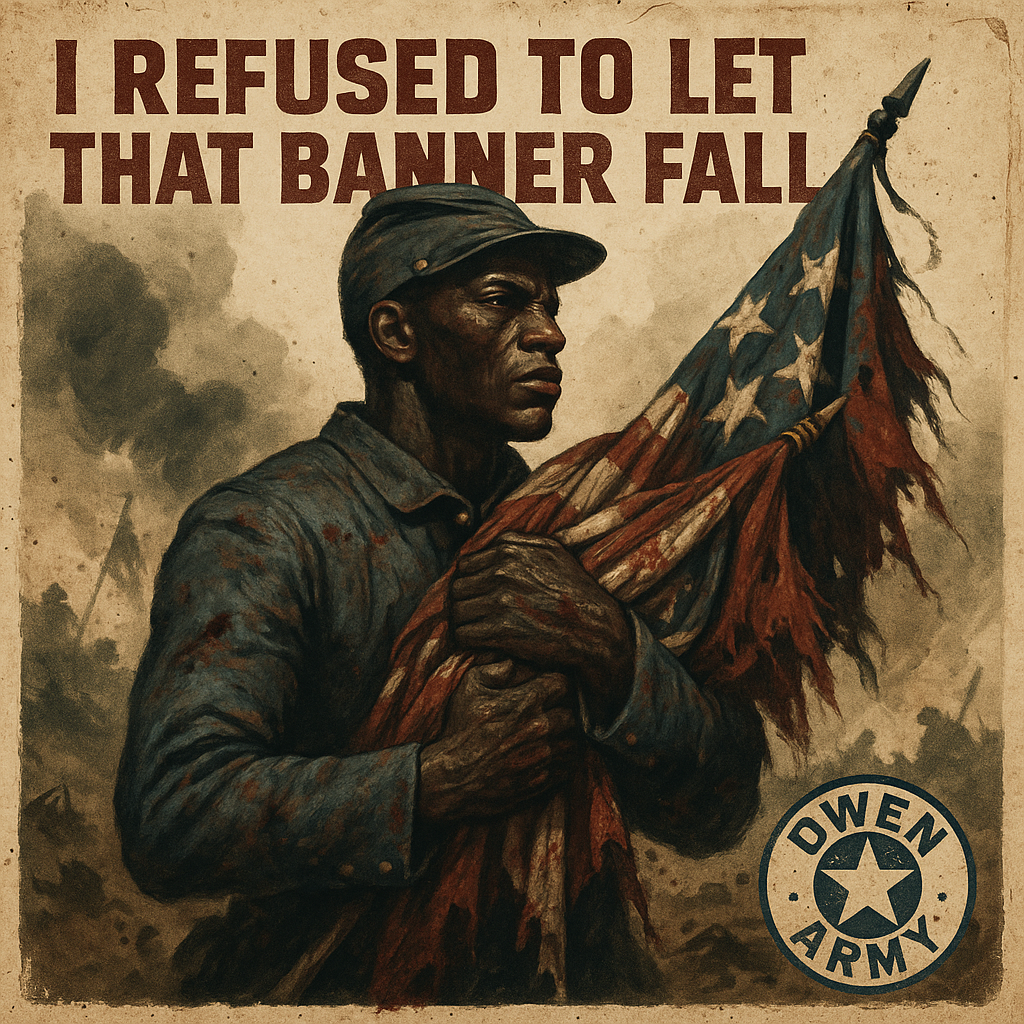 Alfred B. Hilton Carrying the Colors at Fort Wagner Medal of Honor