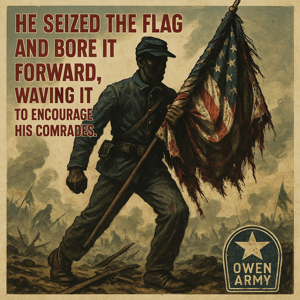 Alfred B. Hilton, Fort Wagner flagbearer awarded the Medal of Honor