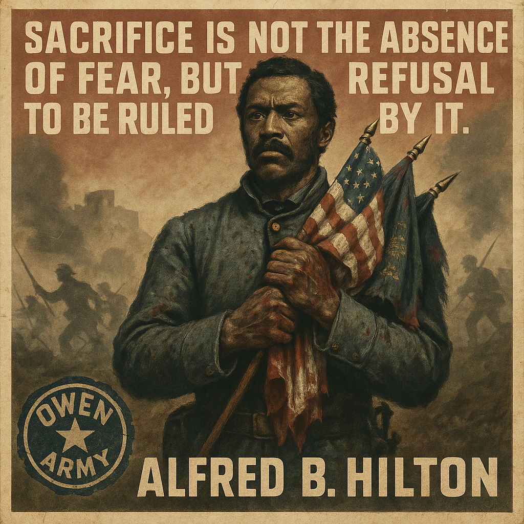 Alfred B. Hilton, 54th Massachusetts Flag Bearer at Fort Wagner
