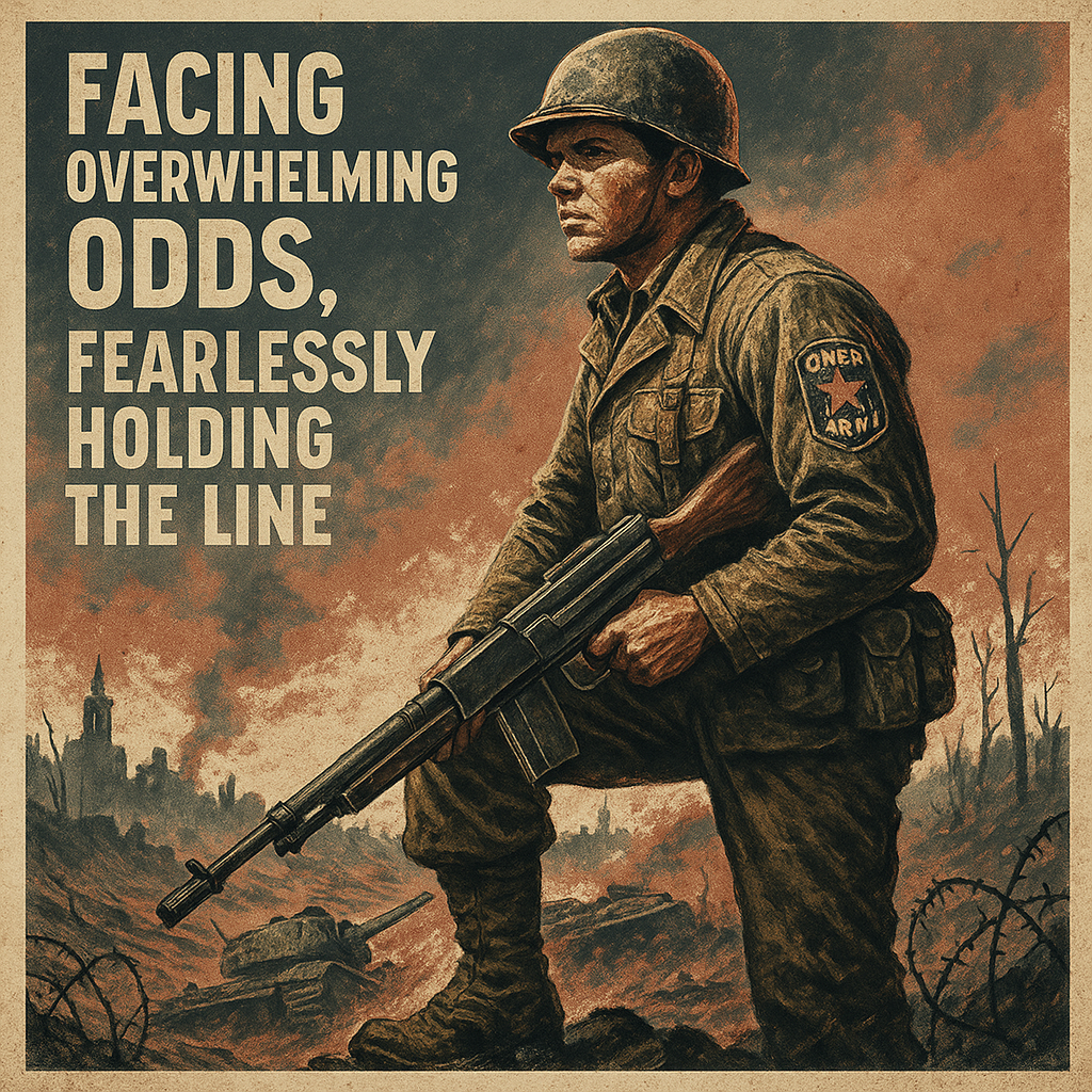 Audie Murphy Alone on Holtzwihr's Hill of Defiance