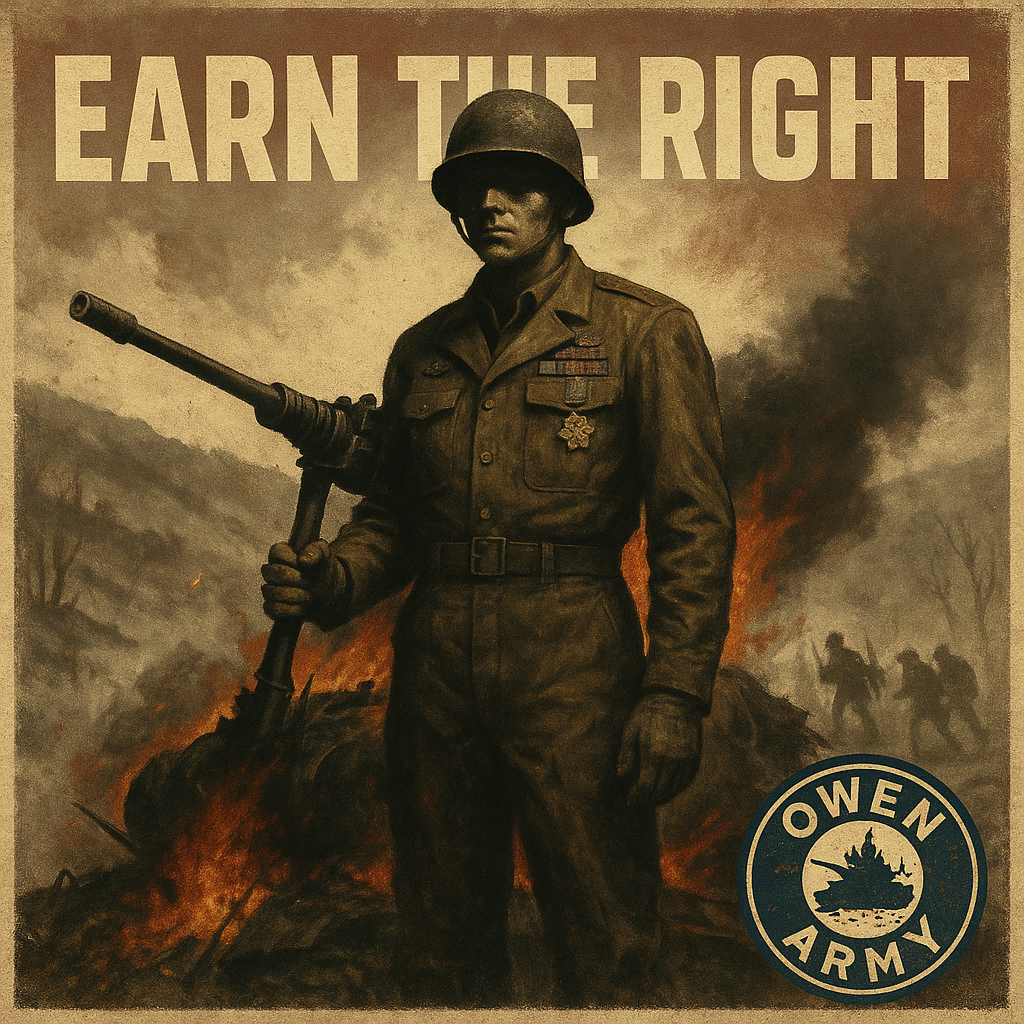 Audie Murphy's one-man stand on a burning tank in 1945