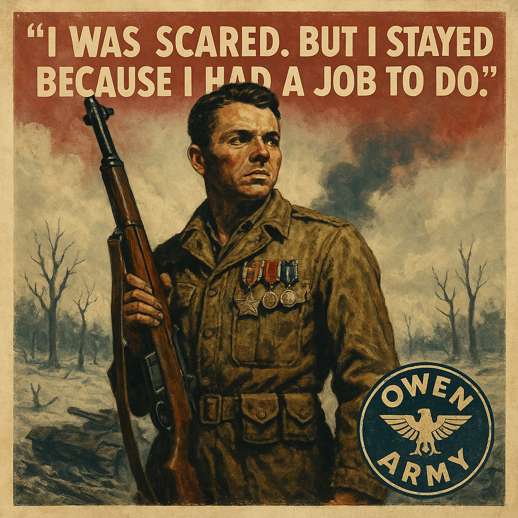 Audie Murphy's stand at Holtzwihr that earned the Medal of Honor