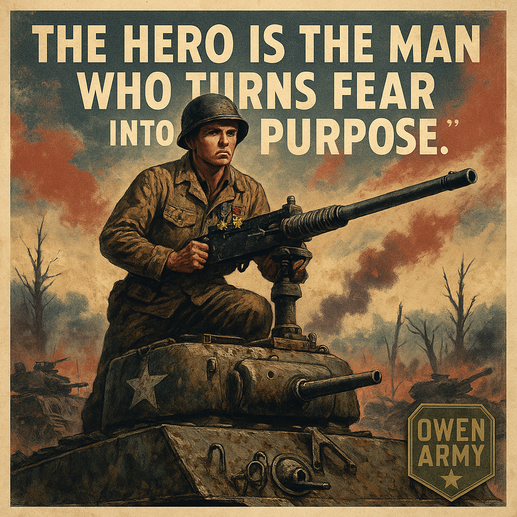 Audie Murphy, Texas Boy Who Held Off German Tanks at Ramelle