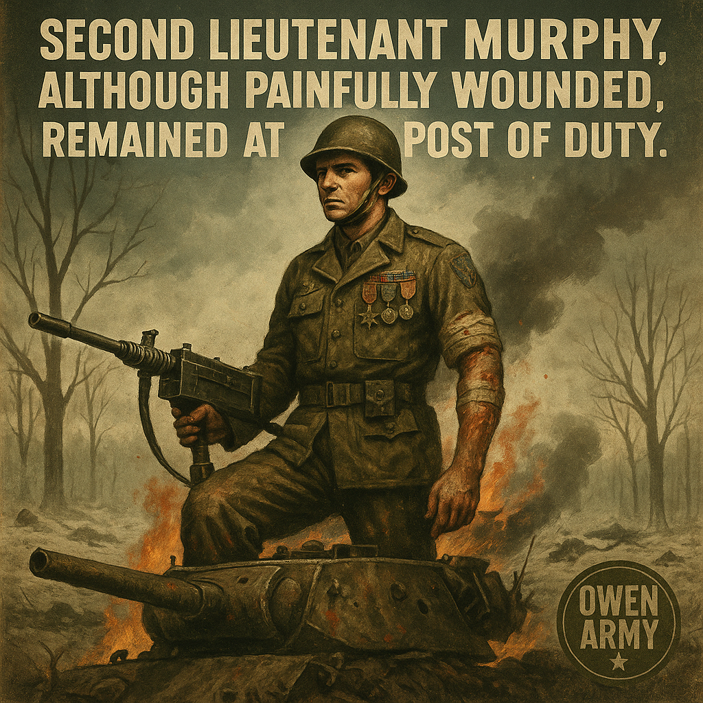 Audie Murphy, Texas Soldier Who Held the Line at Holtzwihr