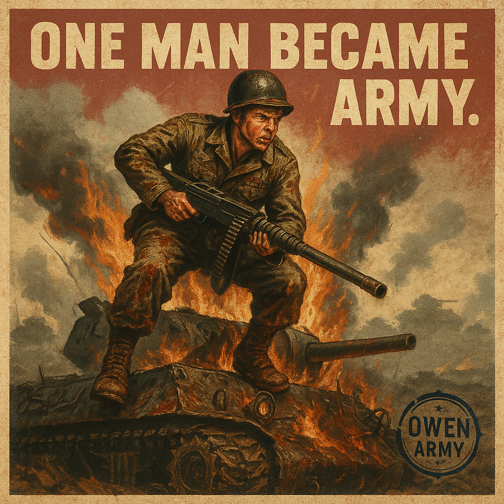 Audie Murphy's Stand on a Burning Tank at Holtzwihr