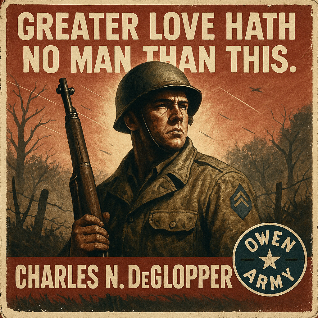 Charles DeGlopper's solo stand that earned the Medal of Honor