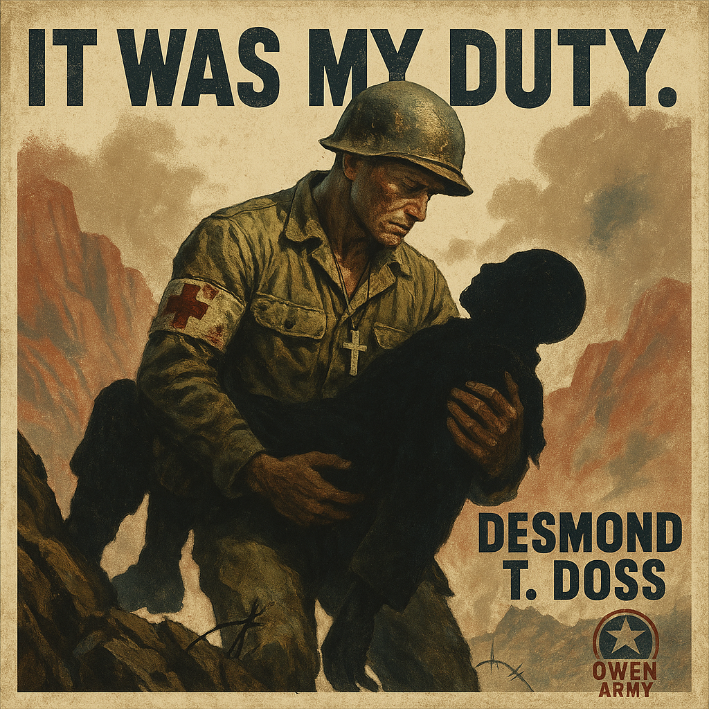 Desmond Doss at Hacksaw Ridge with Faith That Saved 75 Men