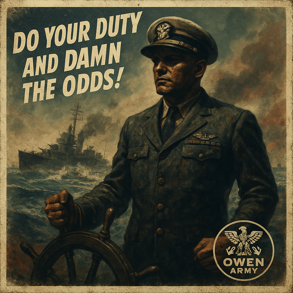 Medal of Honor hero Ernest E. Evans at the Battle off Samar