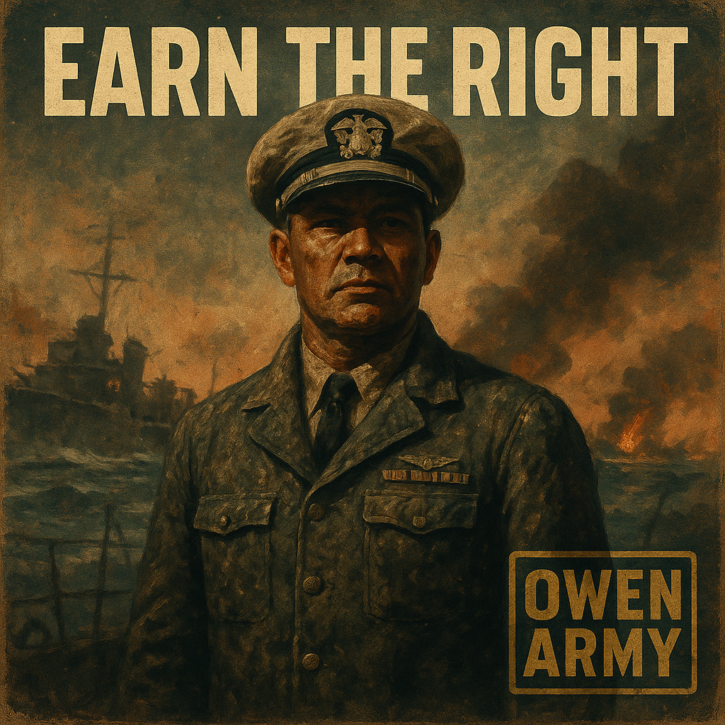 Medal of Honor hero Ernest E. Evans aboard USS Johnston