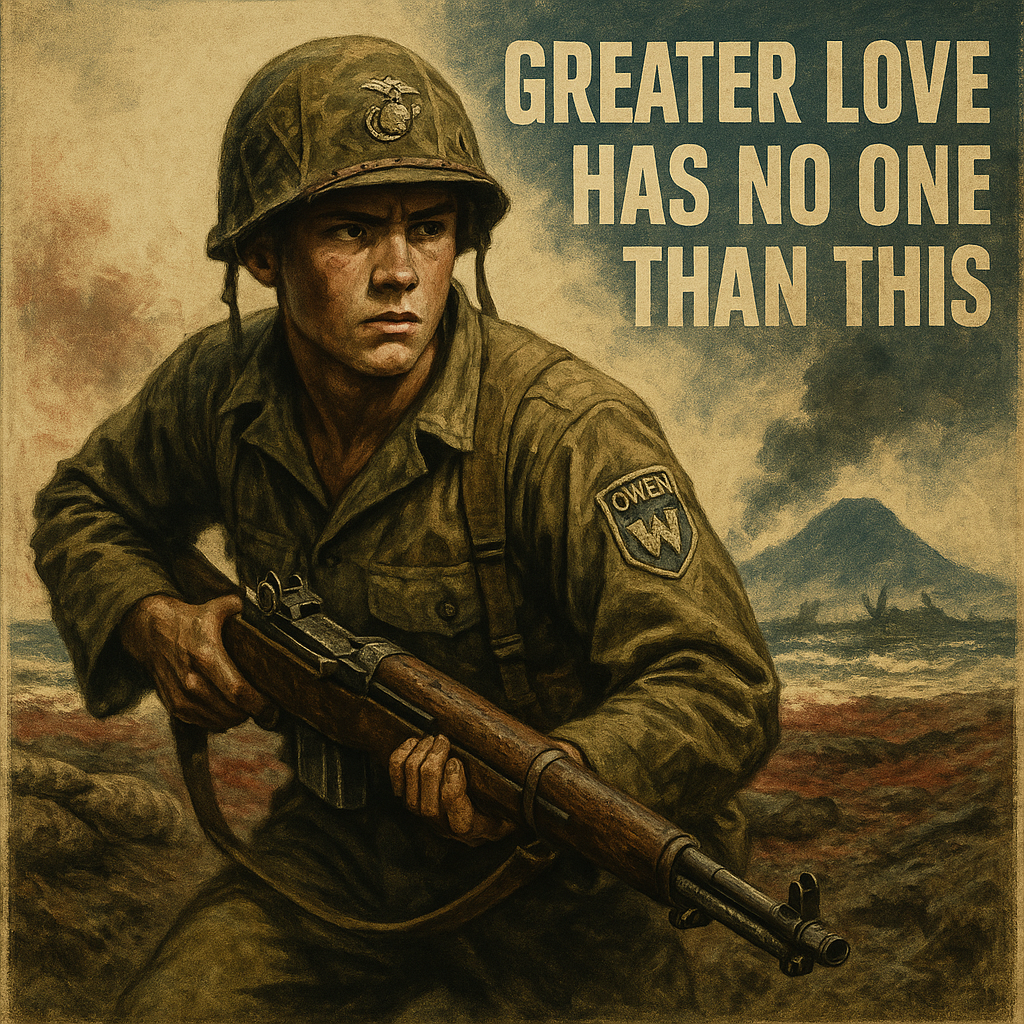 At Iwo Jima Jack Lucas Dove on Grenades to Shield Fellow Marines