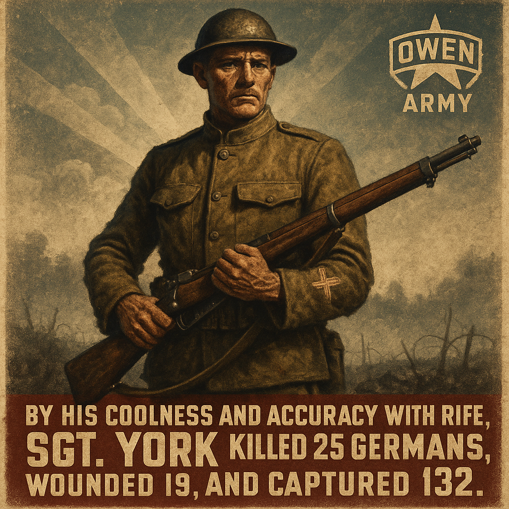 Sergeant Alvin C. York WWI Hero Who Captured 132 Germans