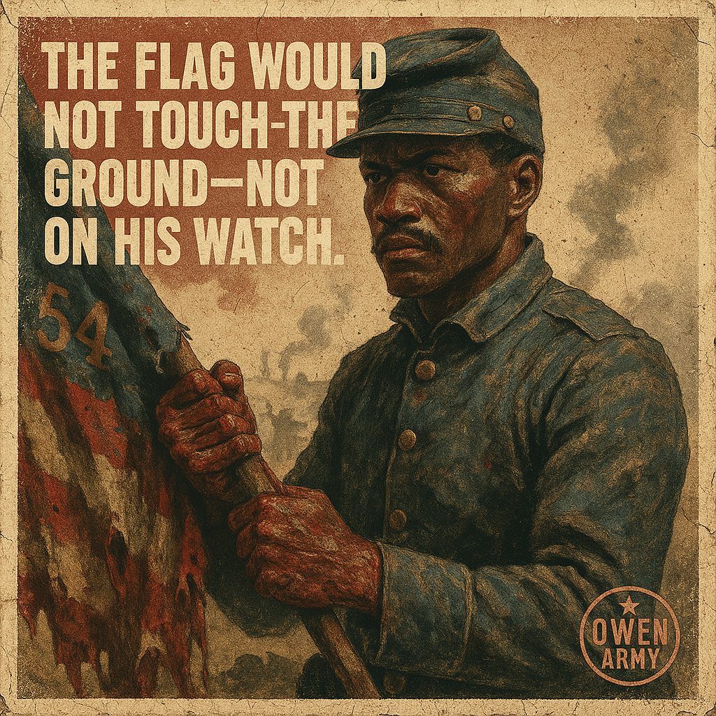William H. Carney Saved the 54th's Flag at Fort Wagner