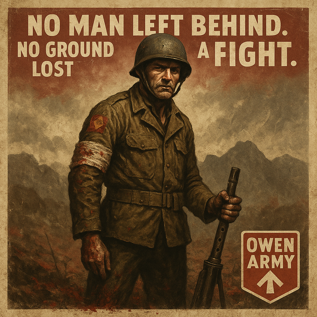 WWII Hero William J. Crawford's Medal of Honor Stand at Mignano