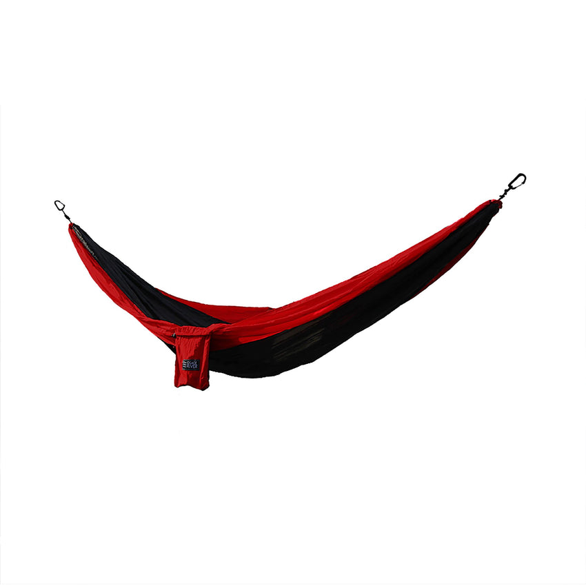 Osage River Twain Double Hammock - Black-Red