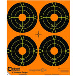 Caldwell Orange Peel 4 in. Bulls-Eye - 25 Sheets