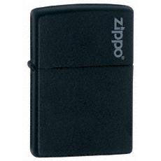Zippo Matte Black with Logo Lighter