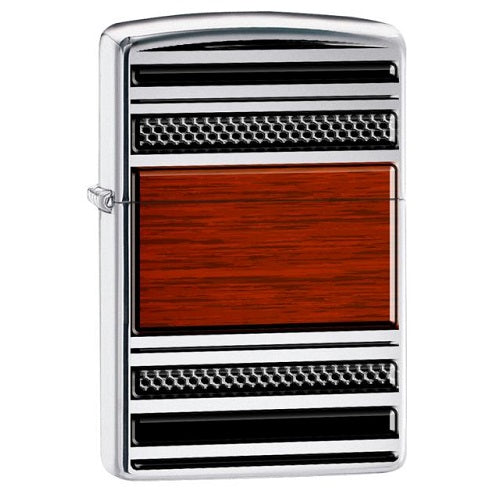 Zippo HP Chrome Pipe Wood Lighter