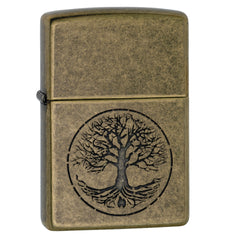 Zippo Antique Brass Tree of Life Lighter