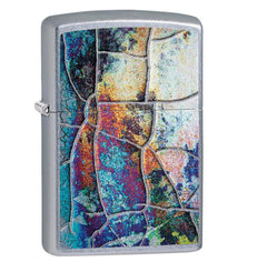 Zippo Street Chrome Rust Patina Design Lighter