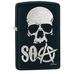 Zippo Matte Black Sons of Anarchy Lighter