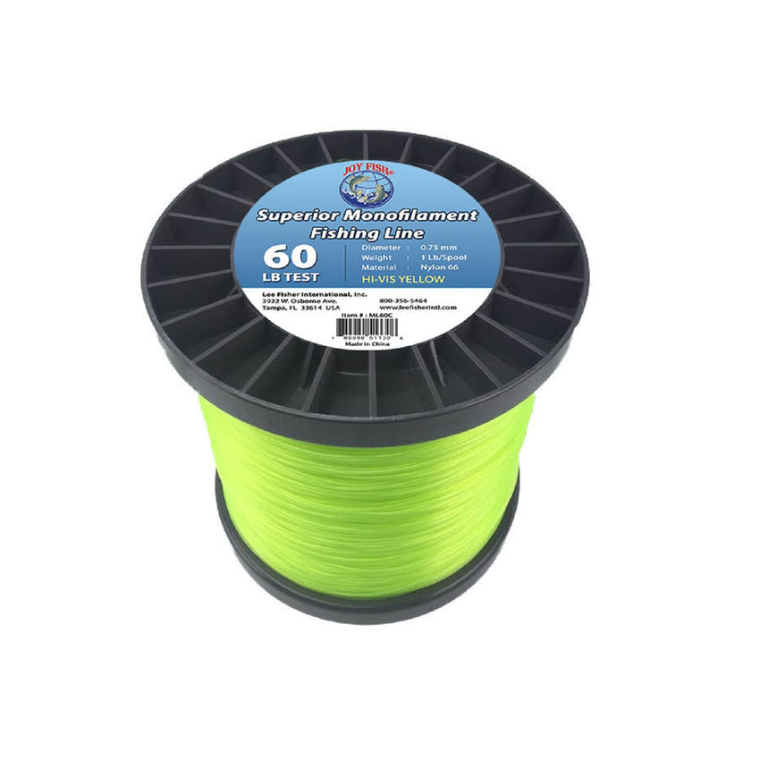 Joy Fish 5 Lb Spool Monofilament Fishing Line-60Lb Hi-Vis
