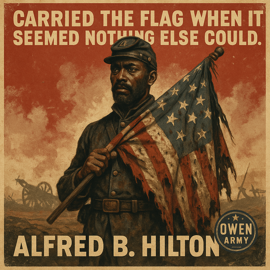 Alfred B. Hilton's Heroism Carrying the Flag at Fort Wagner