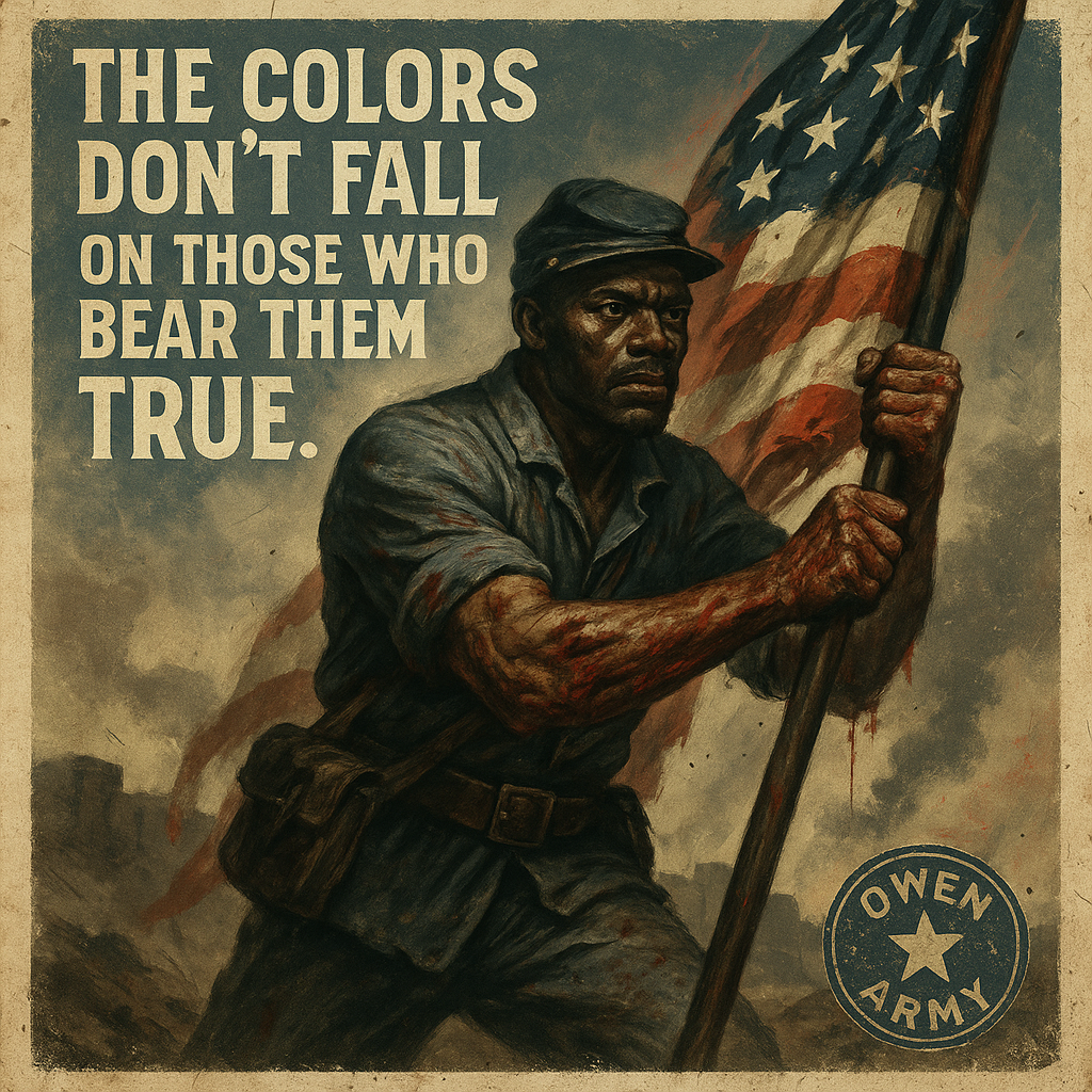 Alfred B. Hilton held the colors at Fort Wagner to his death