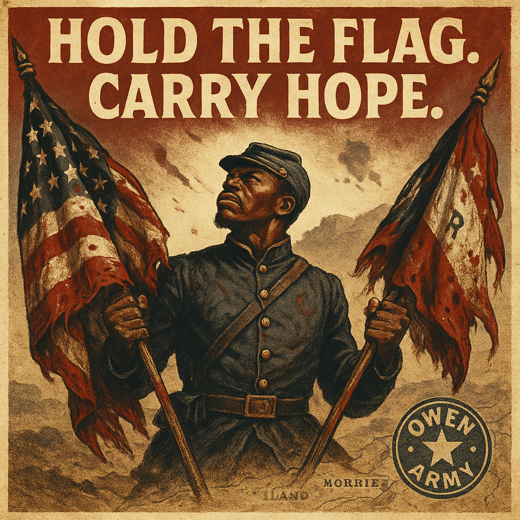 Alfred B. Hilton, 54th Massachusetts Color Sergeant at Fort Wagner