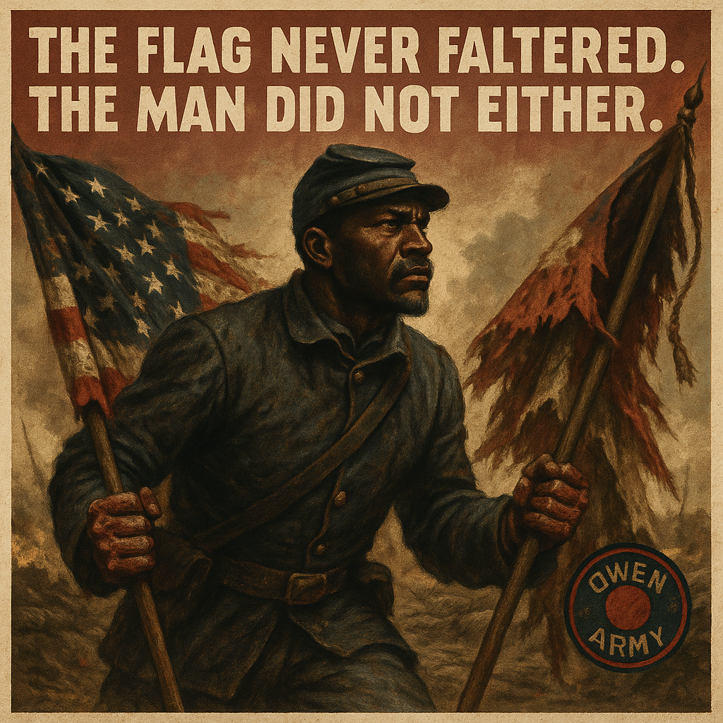 Alfred B. Hilton the Color Bearer Who Carried the Flag at Fort Wagner
