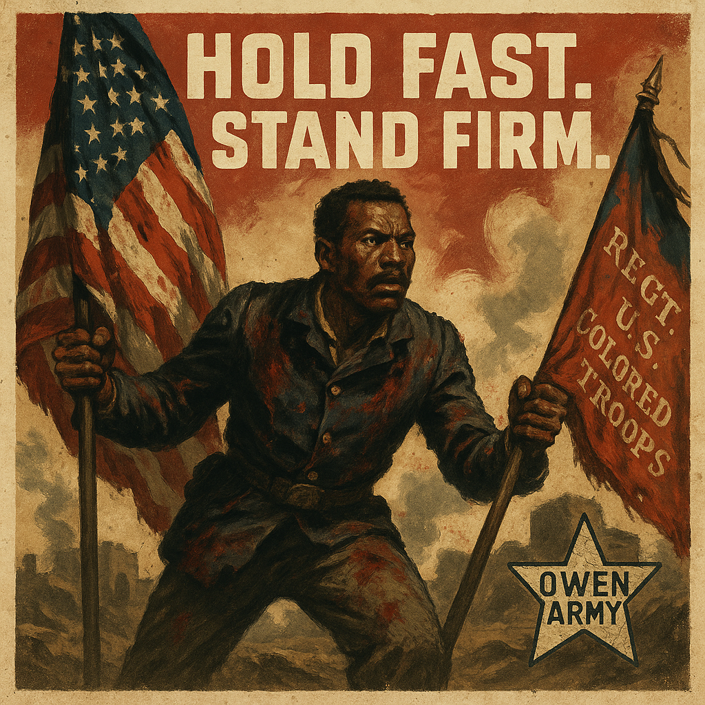 Alfred B. Hilton and the Fort Wagner flag he would not drop