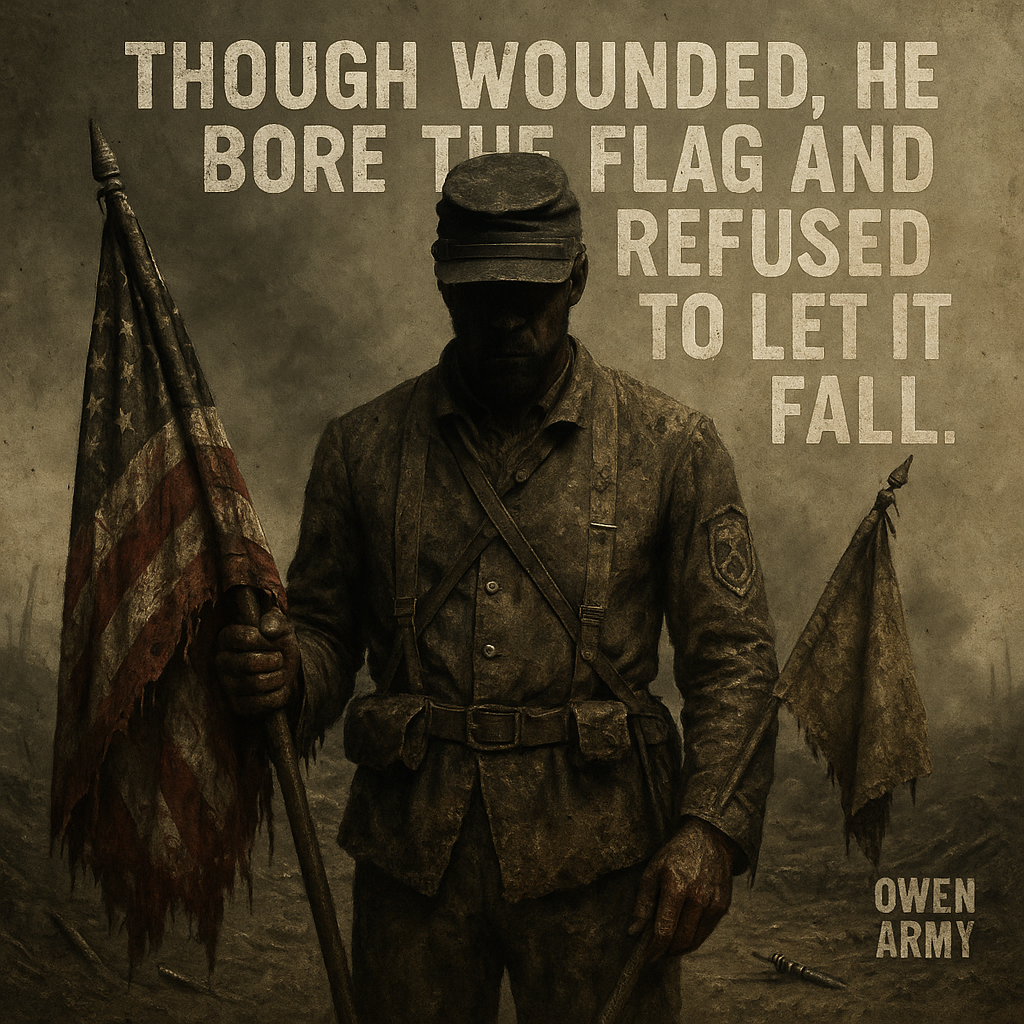 Alfred B. Hilton Fort Wagner flag bearer who earned the Medal of Honor