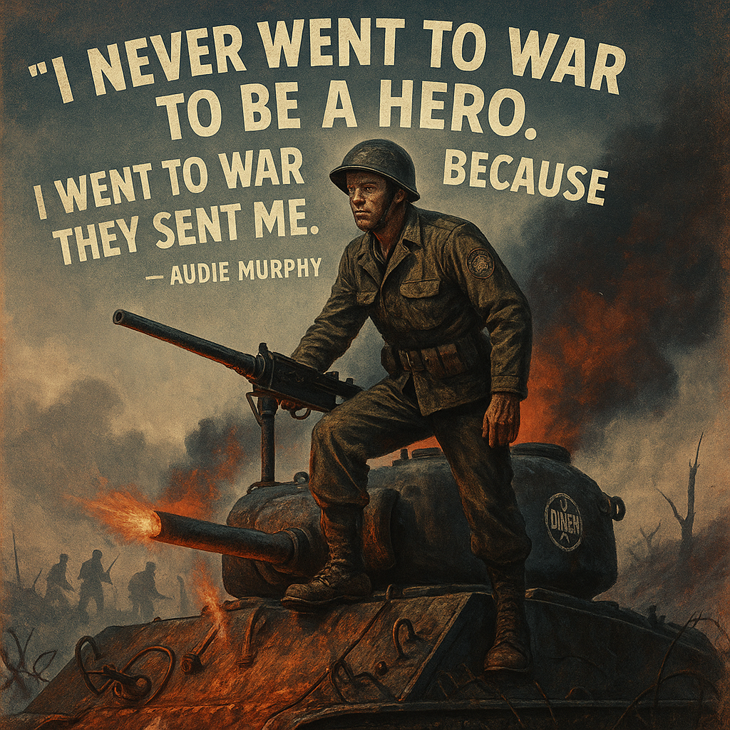 Audie Murphy’s Stand on a Burning Tank at Holtzwihr