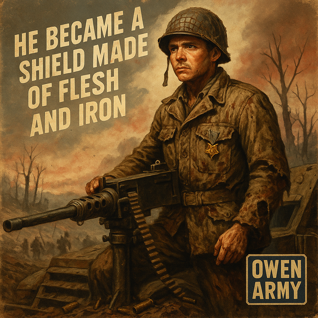 Audie Murphy's Holtzwihr stand that earned the Medal of Honor