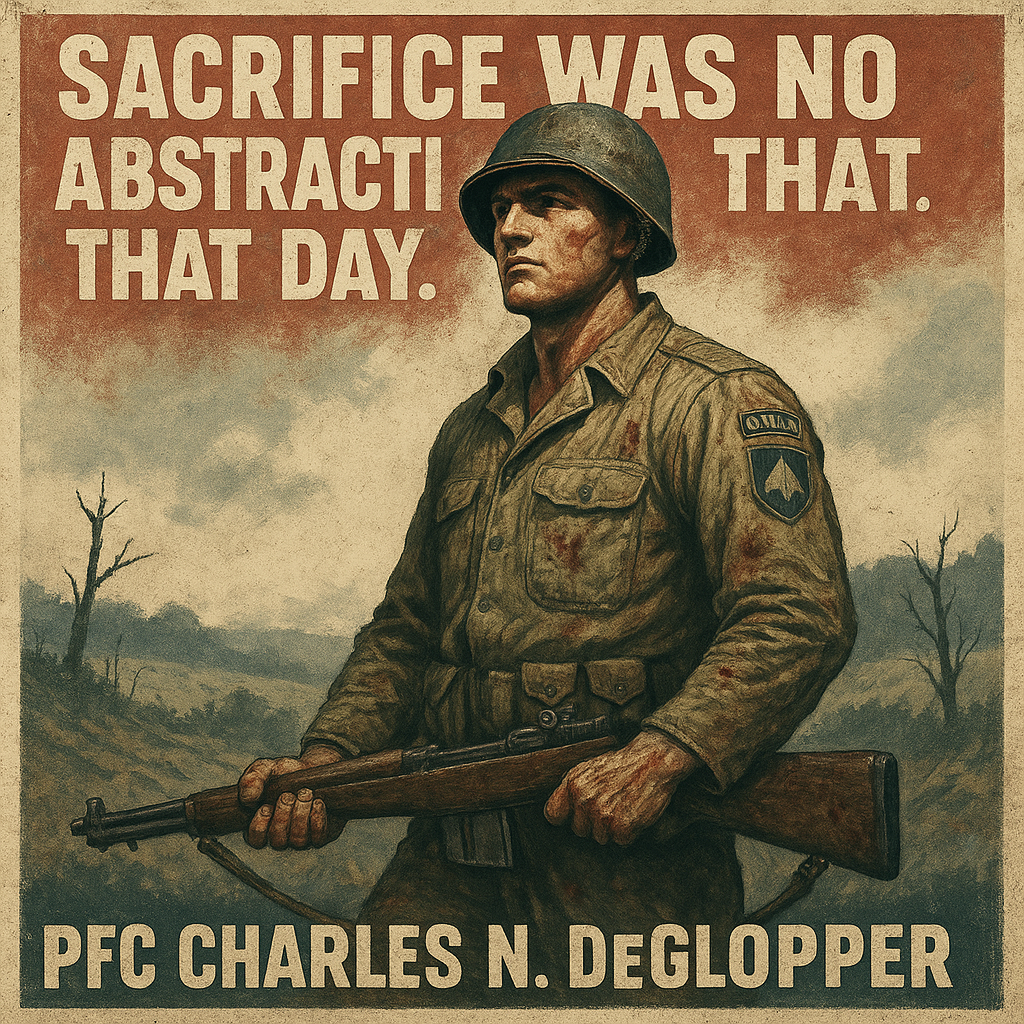 Charles N. DeGlopper Medal of Honor Heroism at Normandy Ridge