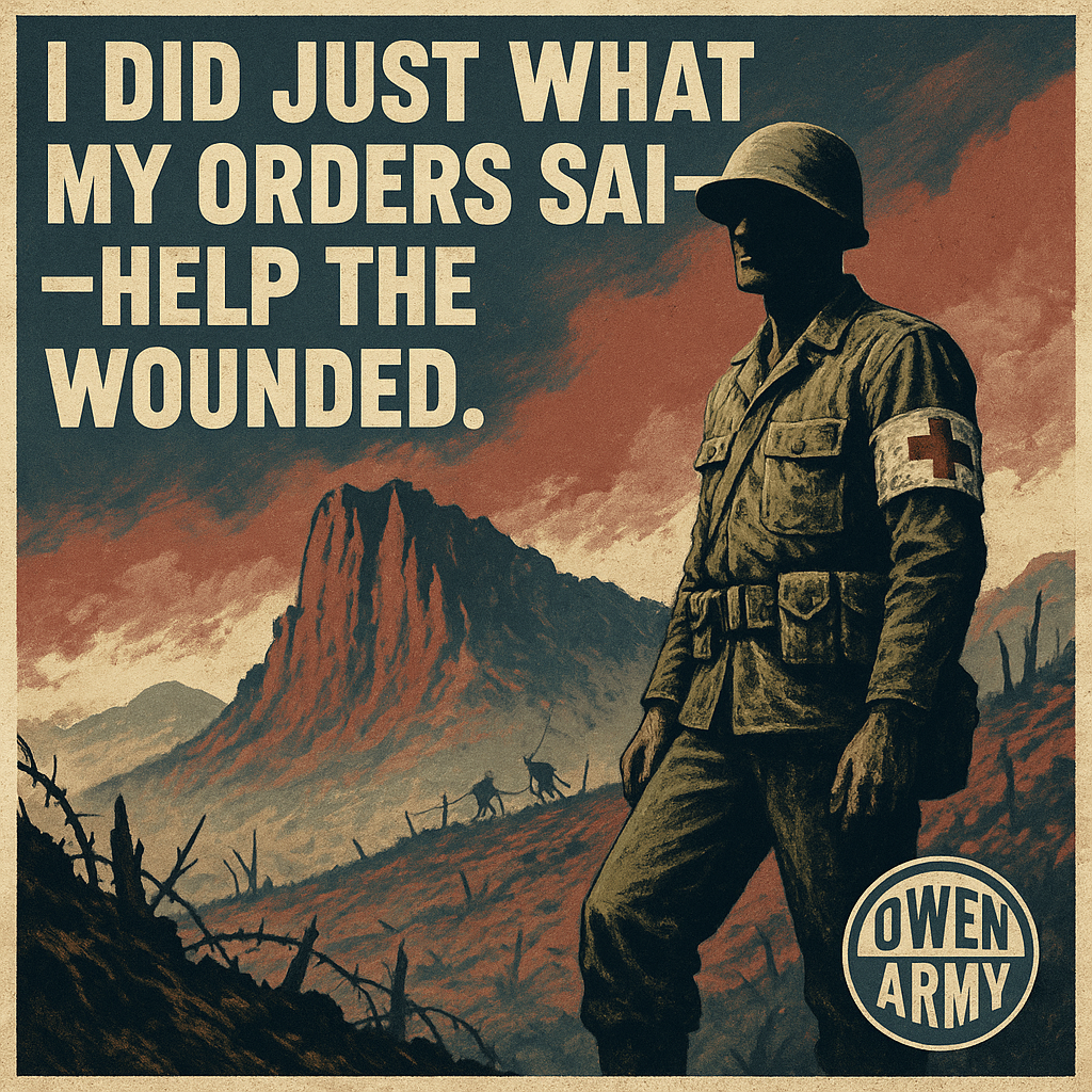 Desmond Doss, the World War II medic who saved 75 on Hacksaw Ridge