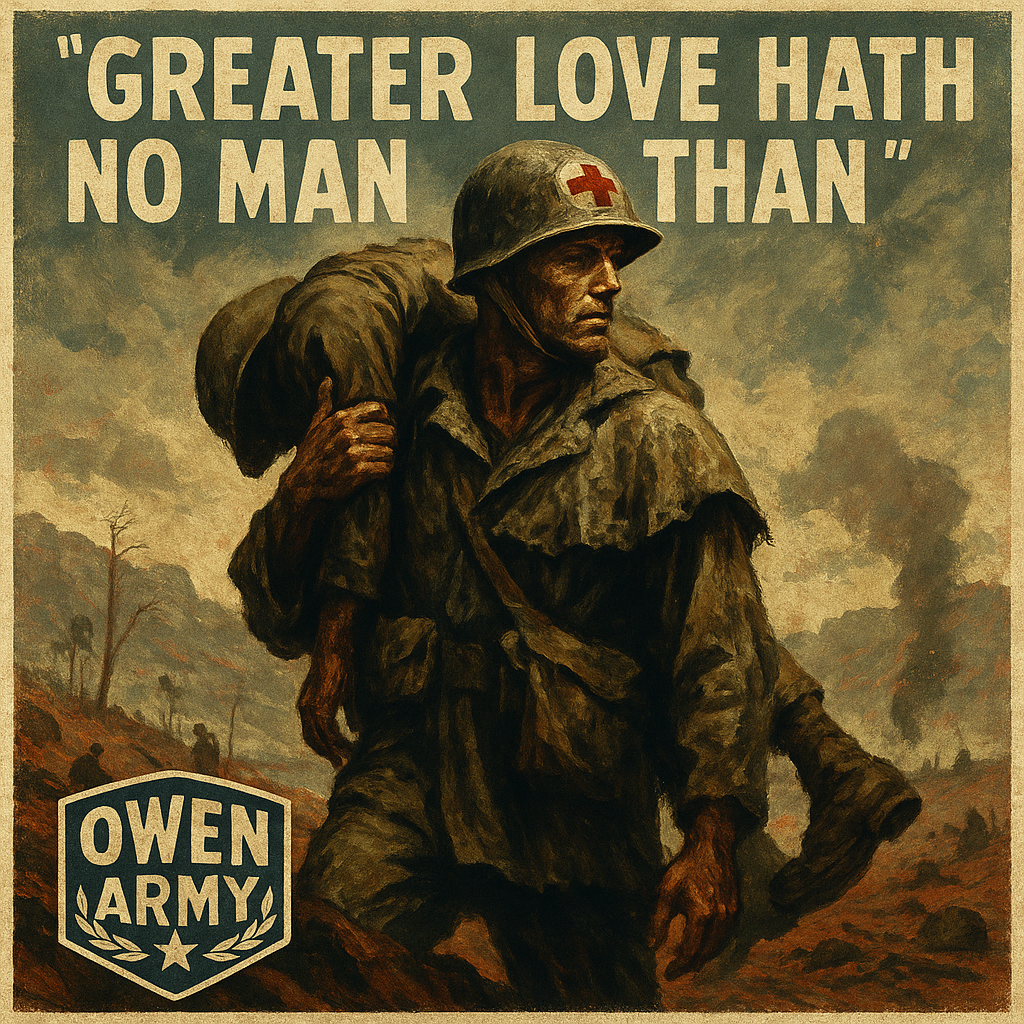 Desmond Doss unarmed medic who saved 75 on Hacksaw Ridge