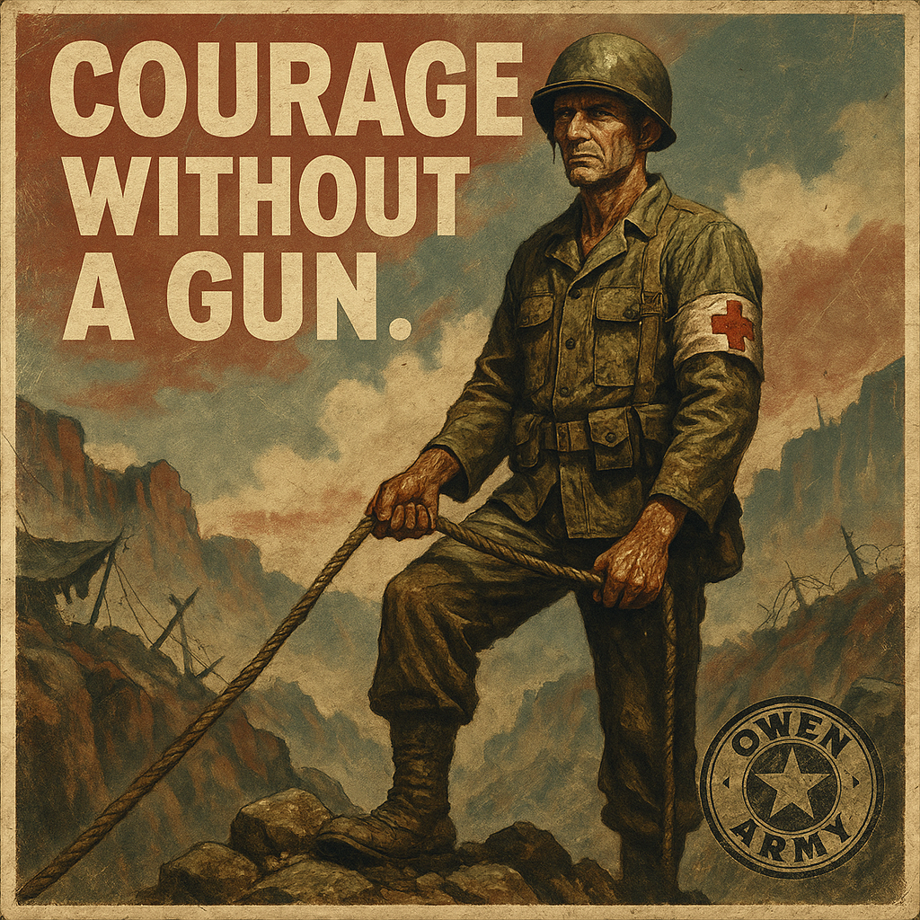 Desmond Doss, unarmed medic who saved 75 men at Hacksaw Ridge