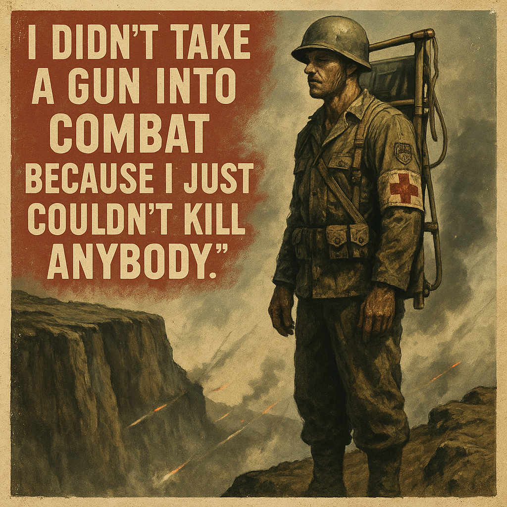 Desmond Doss at Hacksaw Ridge, the medic who saved 75