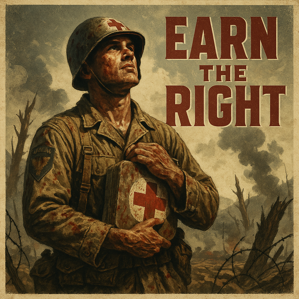 Desmond Doss's heroism at Hacksaw Ridge as a Medal of Honor medic