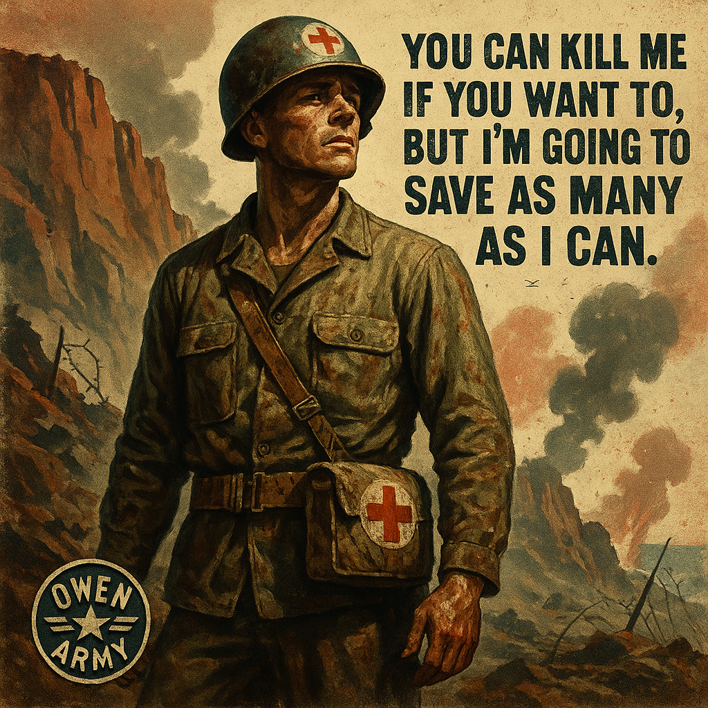 Desmond Doss at Hacksaw Ridge saved 75 soldiers as WWII medic