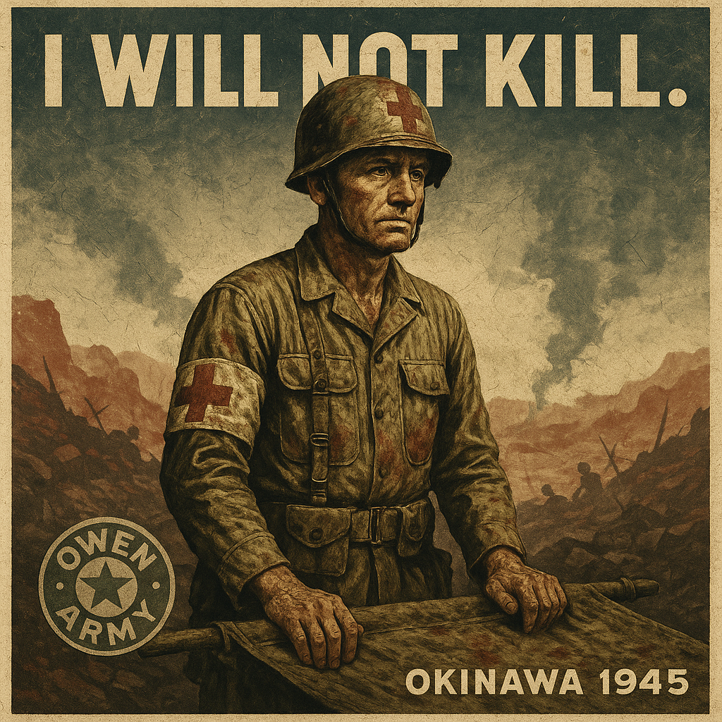 Desmond Doss's Medal of Honor heroism on Hacksaw Ridge in Okinawa