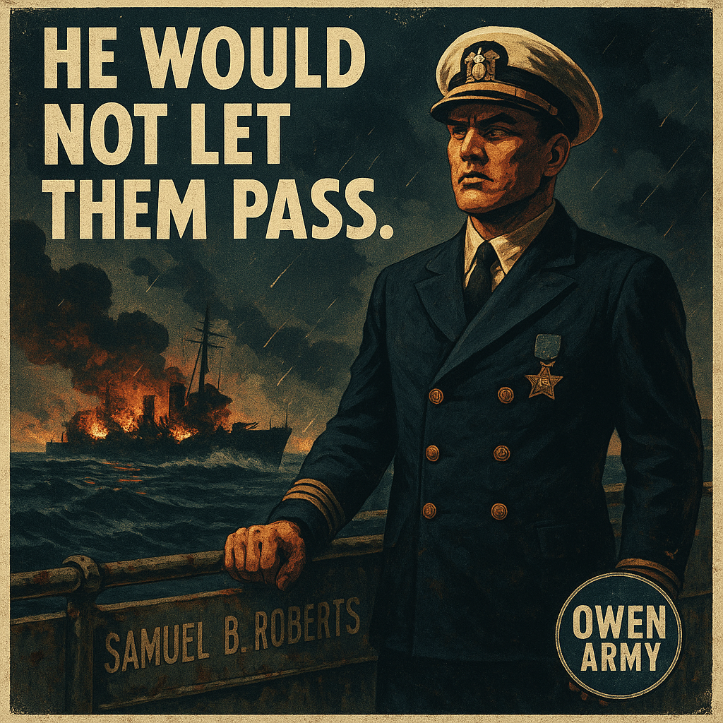 Ernest E. Evans honored for bravery at Battle off Samar