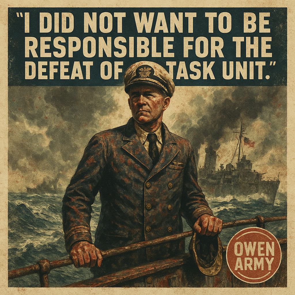 Medal of Honor hero Ernest E. Evans at the Battle off Samar