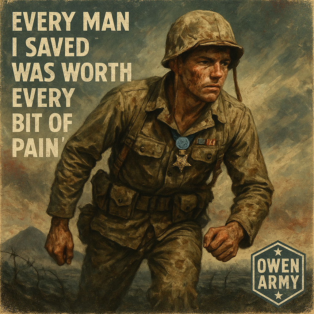 Medal of Honor recipient Jacklyn Harold Lucas at Iwo Jima, age 17