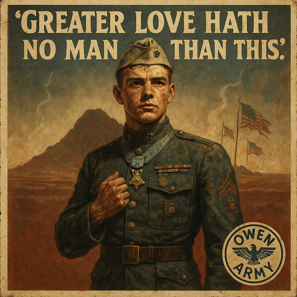 Youngest WWII Medal of Honor recipient Jacklyn Lucas at Iwo Jima